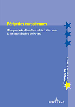 Couverture cartonnée Péripéties européennes de 