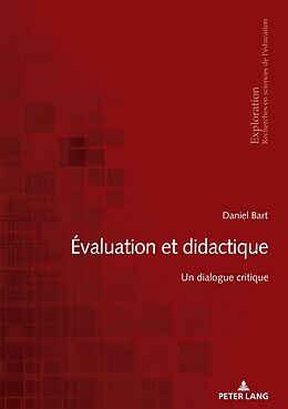 Couverture cartonnée Évaluation et didactique de Daniel Bart