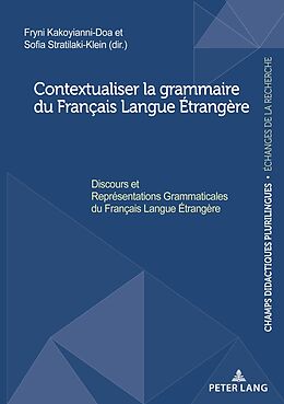 Couverture cartonnée Contextualiser la grammaire du Français Langue Étrangère de 