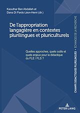eBook (epub) De l'appropriation langagière en contextes plurilingues et pluriculturels de 