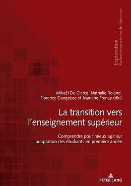 Couverture cartonnée La transition vers l enseignement supérieur de 