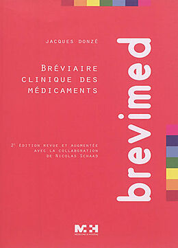 Broché Brevimed : bréviaire clinique des médicaments de Jacques Donzé