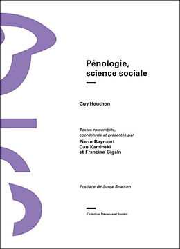 Broché Pénologie, science sociale de Guy Houchon