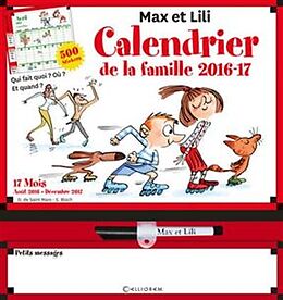 Broschiert Max et Lili : calendrier de la famille 2016-2017 von Dominique de; Bloch, Serge Saint-Mars