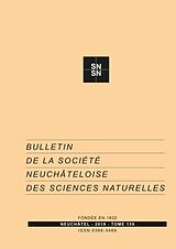 Livre Relié Bulletin de la Société Neuchâteloise des Sciences Naturelles: No 139 de 