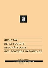 Livre Relié Bulletin de la Société Neuchâteloise des Sciences Naturelles: 142 de 