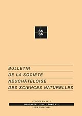 Livre Relié Bulletin de la Société Neuchâteloise des Sciences Naturelles: No 137 de 