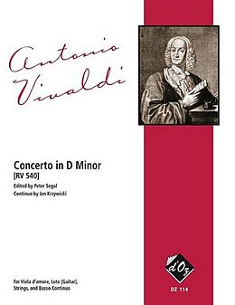 Antonio Vivaldi Notenblätter Concerto d minor RV540