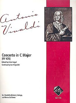 Antonio Vivaldi Notenblätter Concert c major RV425 for mandolin (guitar)