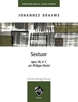 Johannes Brahms Notenblätter Sextuor op.18,1 pour orchestre de guitare