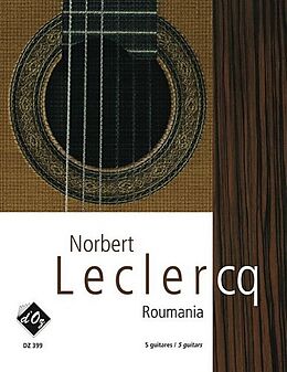 Norbert Leclerq Notenblätter ROUMANIA FOR 5 GUITARS