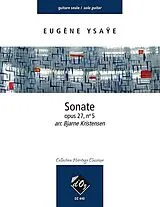 Eugène Ysaye Notenblätter Sonate op.27,5 pour guitare