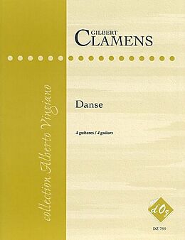 Gilbert Clamens Notenblätter Dance for 4 guitars