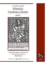  Notenblätter Villancicos, Canciónes y Sonetos