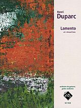 Henri Duparc Notenblätter Lamento pour orchestre de guitares
