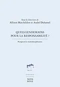E-Book (pdf) Quels lendemains pour la responsabilite ? von Marchildon Allison Marchildon, Smiley Marion Smiley, Strydom Piet Strydom