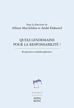 E-Book (pdf) Quels lendemains pour la responsabilite ? von Marchildon Allison Marchildon, Smiley Marion Smiley, Strydom Piet Strydom