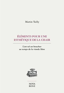 eBook (pdf) Éléments pour une esthétique de la chair de Tailly Martin Tailly