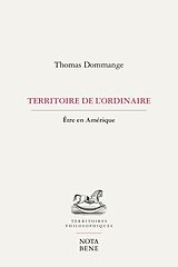 eBook (pdf) Territoire de l'ordinaire de Dommange Thomas Dommange