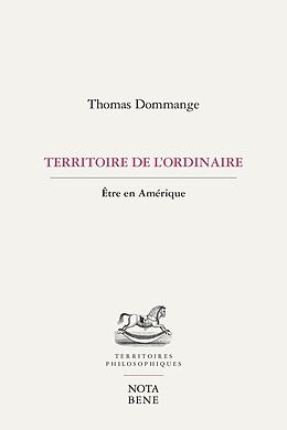 eBook (pdf) Territoire de l'ordinaire de Dommange Thomas Dommange