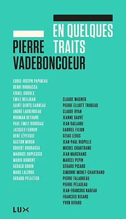 E-Book (epub) En quelques traits von Vadeboncoeur Pierre Vadeboncoeur