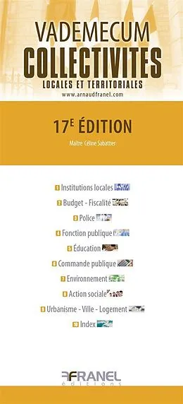 E-Book (epub) Vademecum des collectivités locales et territoriales von Céline Sabattier