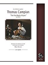 Thomas Campian Notenblätter The first Book of Ayres for voice and guitar