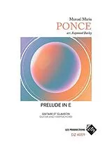 Manuel Maria Ponce Notenblätter Prelude in E