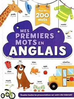 Couverture cartonnée Mes premiers mots en anglais : plus de 200 mots ! de Corinne Delporte