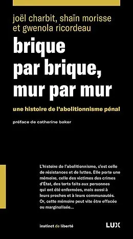 E-Book (epub) Brique par brique, mur par mur von Charbit Joel Charbit, Morisse Shain Morisse, Ricordeau Gwenola Ricordeau