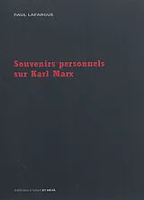 Broschiert Souvenirs personnels sur Karl Marx von Paul Lafargue