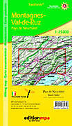 (Land)Karte Val de Ruz 1:25'000 von 