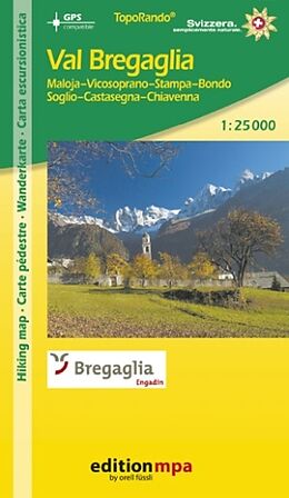 Carte (de géographie) pliée Val Bregaglia 25000 de 