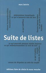 Broschiert Suite de listes von Marc Boivin