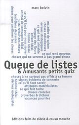 Broschiert Queue de listes et amusants petits quiz von Marc Boivin