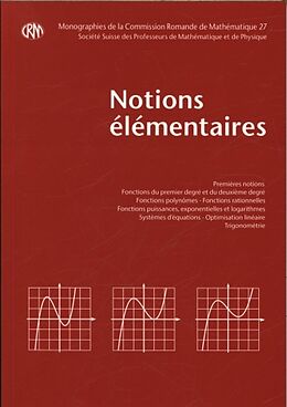 Broché Notions élémentaires de 