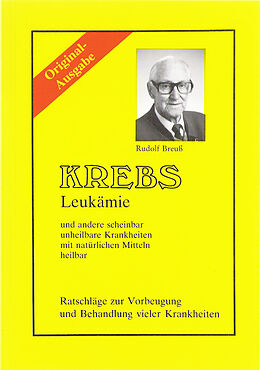 Couverture cartonnée Krebs /Leukämie de Rudolf Breuß