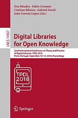 eBook (pdf) Digital Libraries for Open Knowledge de 