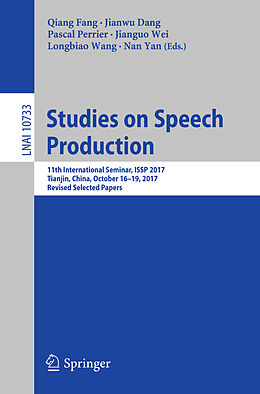Kartonierter Einband Studies on Speech Production von 