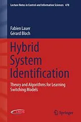 Fester Einband Hybrid System Identification von Fabien Lauer, Gérard Bloch
