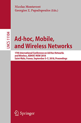 Kartonierter Einband Ad-hoc, Mobile, and Wireless Networks von 
