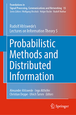 Livre Relié Probabilistic Methods and Distributed Information de Rudolf Ahlswede
