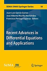 eBook (pdf) Recent Advances in Differential Equations and Applications de 