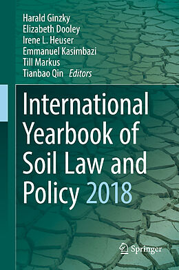 Livre Relié International Yearbook of Soil Law and Policy 2018 de 
