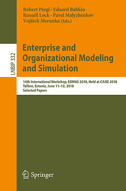 Couverture cartonnée Enterprise and Organizational Modeling and Simulation de 