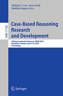 Couverture cartonnée Case-Based Reasoning Research and Development de 