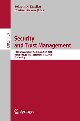 eBook (pdf) Security and Trust Management de 