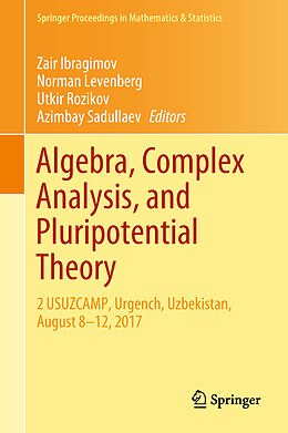 Fester Einband Algebra, Complex Analysis, and Pluripotential Theory von 