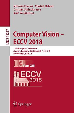 eBook (pdf) Computer Vision - ECCV 2018 de 