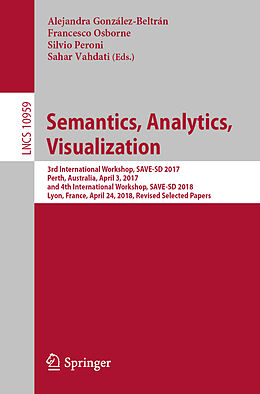 Kartonierter Einband Semantics, Analytics, Visualization von 